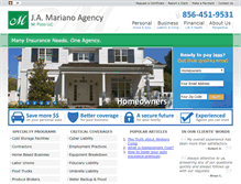 Tablet Screenshot of marianoagency.com